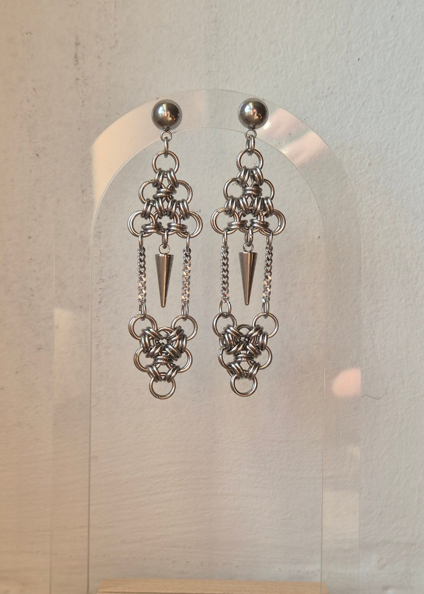 CAGE kolczyki chainmail