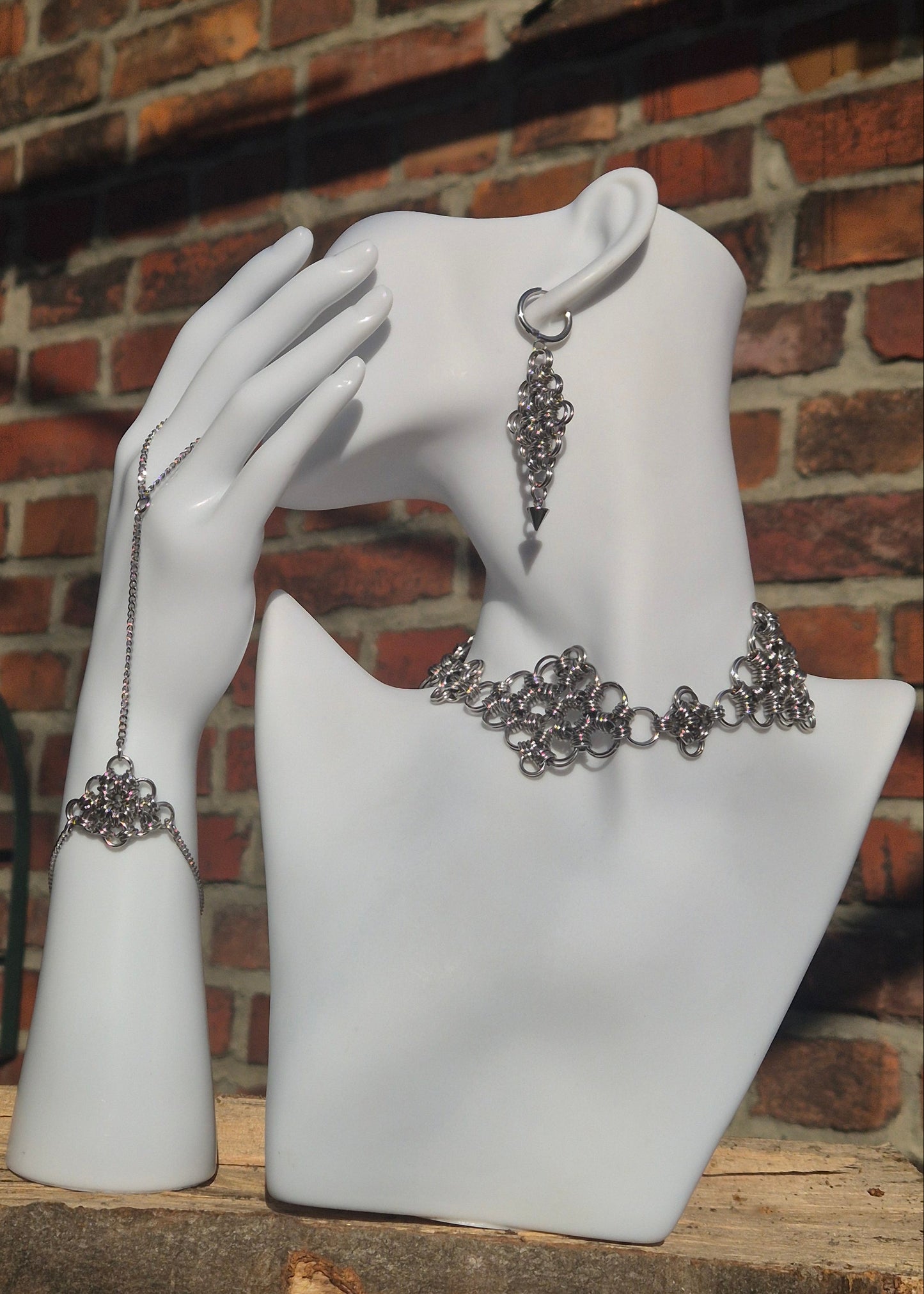 LOST DREAM zestaw biżuterii chainmail fantasy