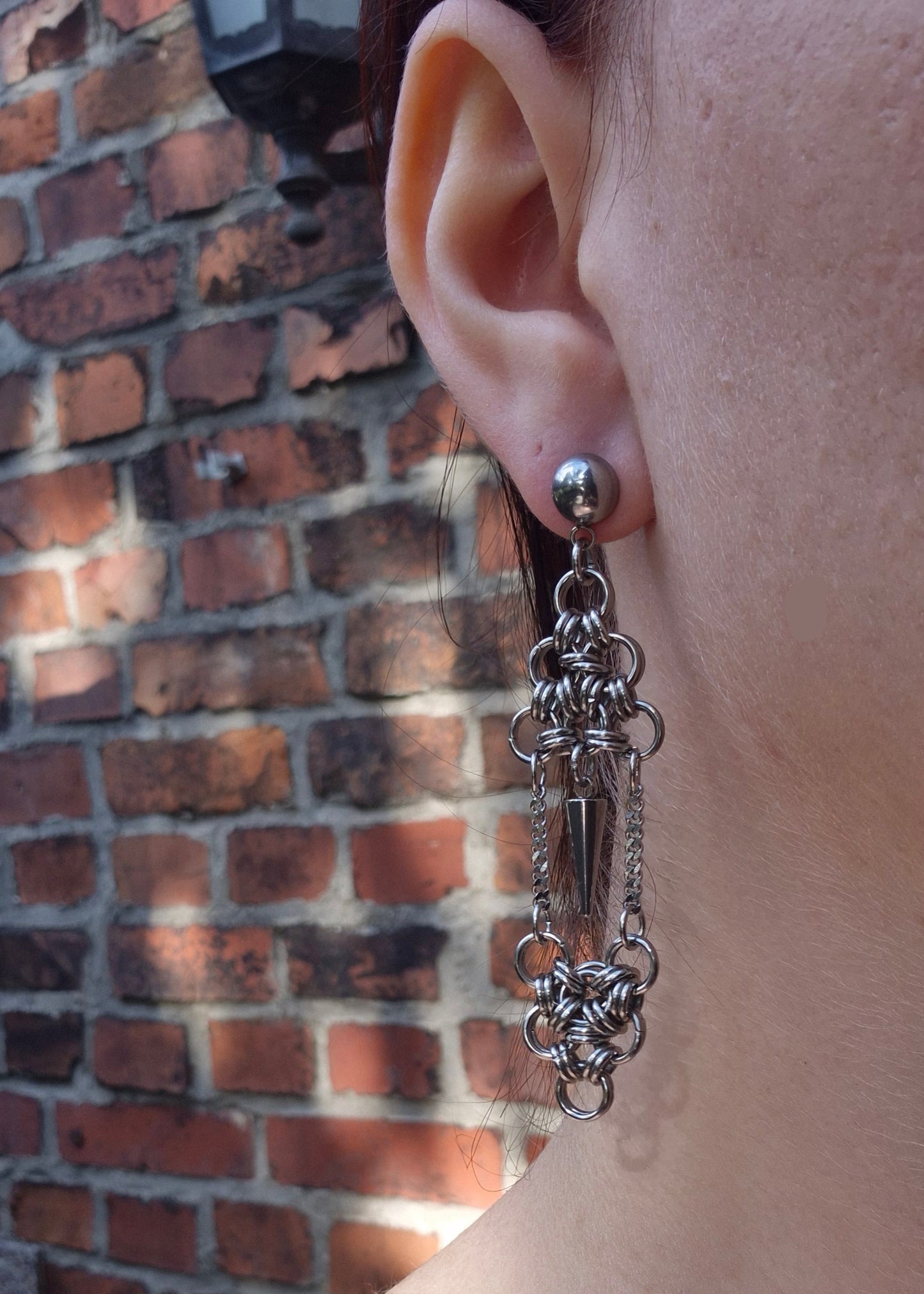 CAGE kolczyki chainmail