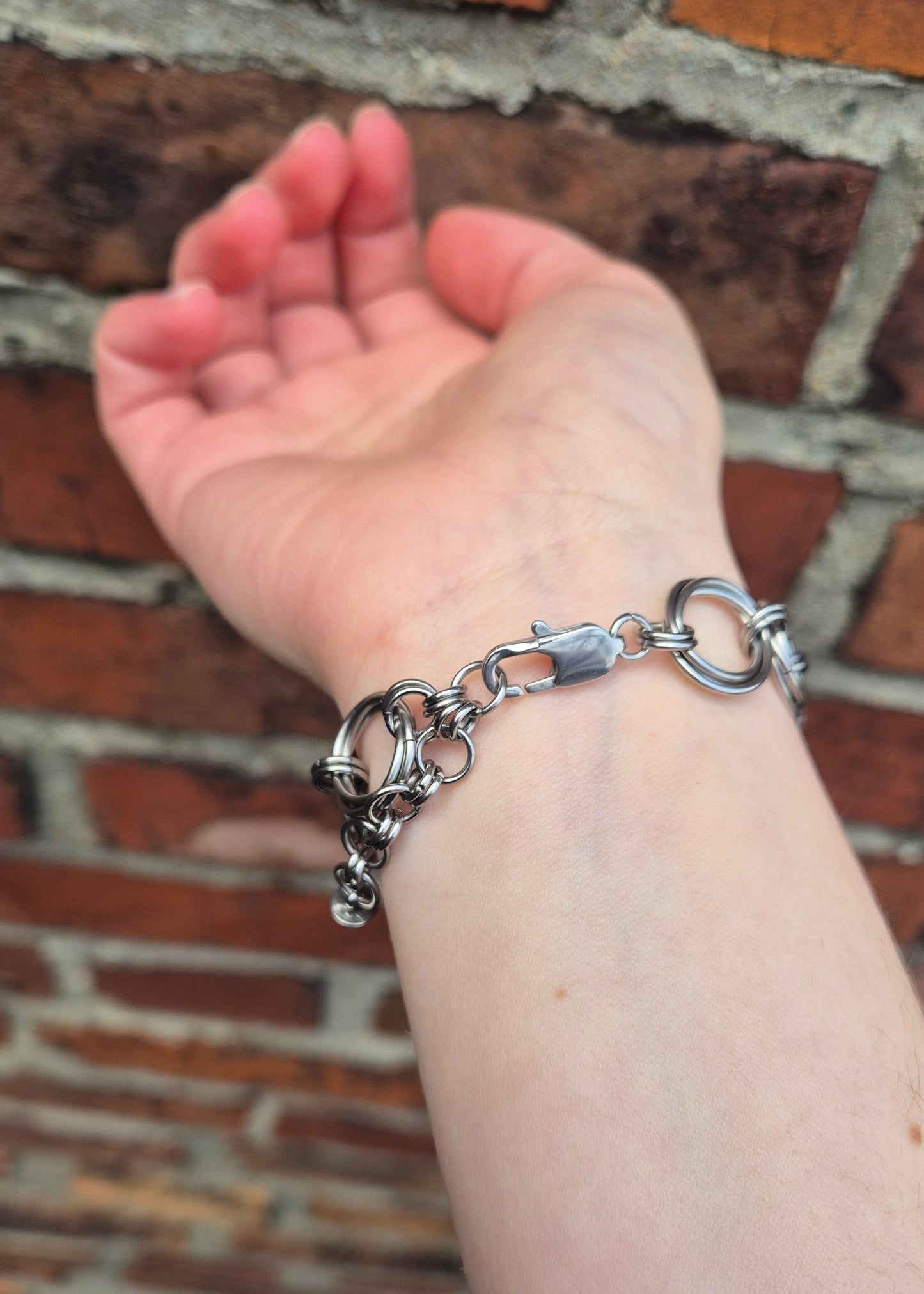 THIRD EYE chainmail bracelet